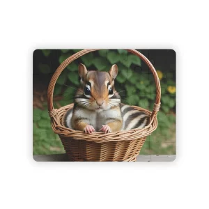 Baby Chipmunk Basket Kid's Jigsaw Puzzle