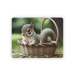 Baby Squirrel Basket Kid's Jigsaw Puzzle