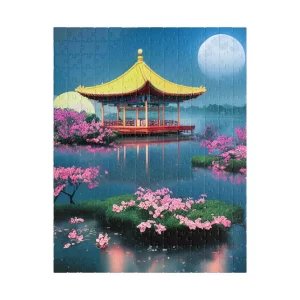 Chinese Pavilion Lake Jigsaw Puzzle