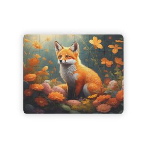Cute Fox Flowers Kid Jigsaw Puzzle