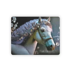 Fancy White Horse Kid's Jigsaw Puzzle