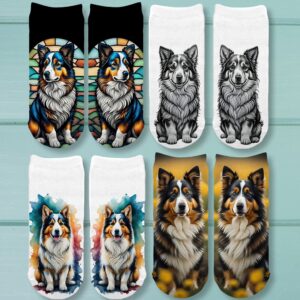 Sheltie Dog Breed No Show Ankle Socks