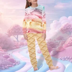 Kids Rainbow Ice Cream Cone Pajamas