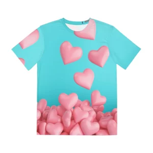 Aqua Valentine Pink Heart Candy T-shirt