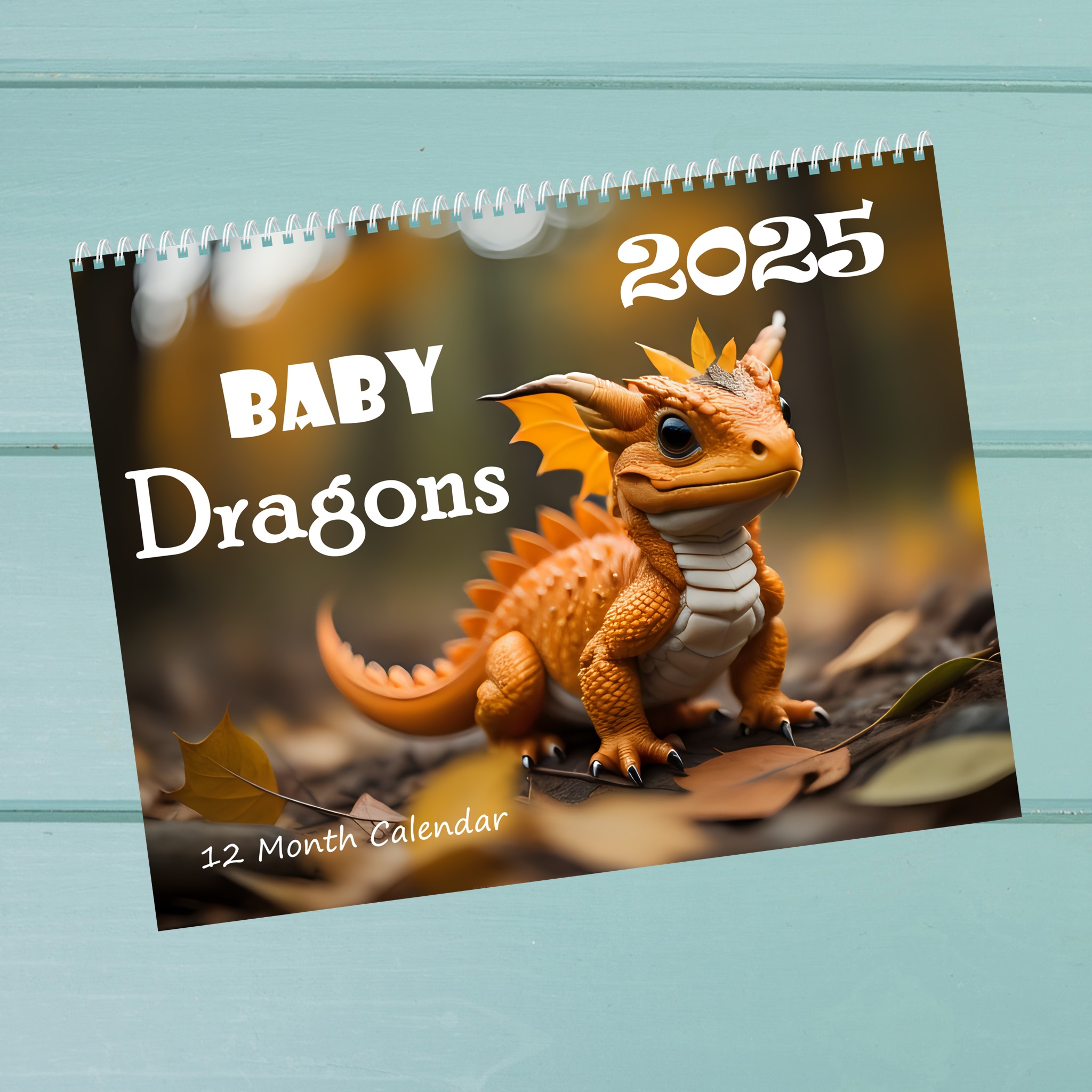 2025 Baby Dragons 12 Month Calendar