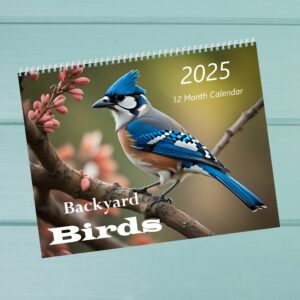 2025 Backyard Birds 12 Month Calendar