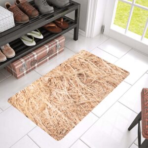 Bale of Hay Rustic Straw Doormat