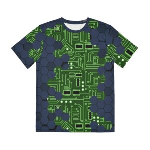 Circuit Board Chip Sci-Fi Graphic T-shirt