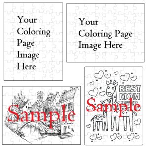 Custom Design Coloring Kids Jigsaw Puzzle