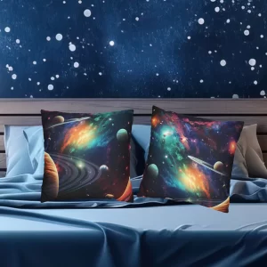 Stars & Planets Space Pillow Case