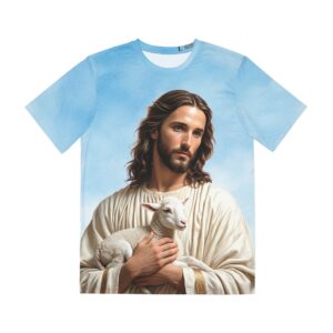 Jesus Holding Lamb Graphic T Shirt
